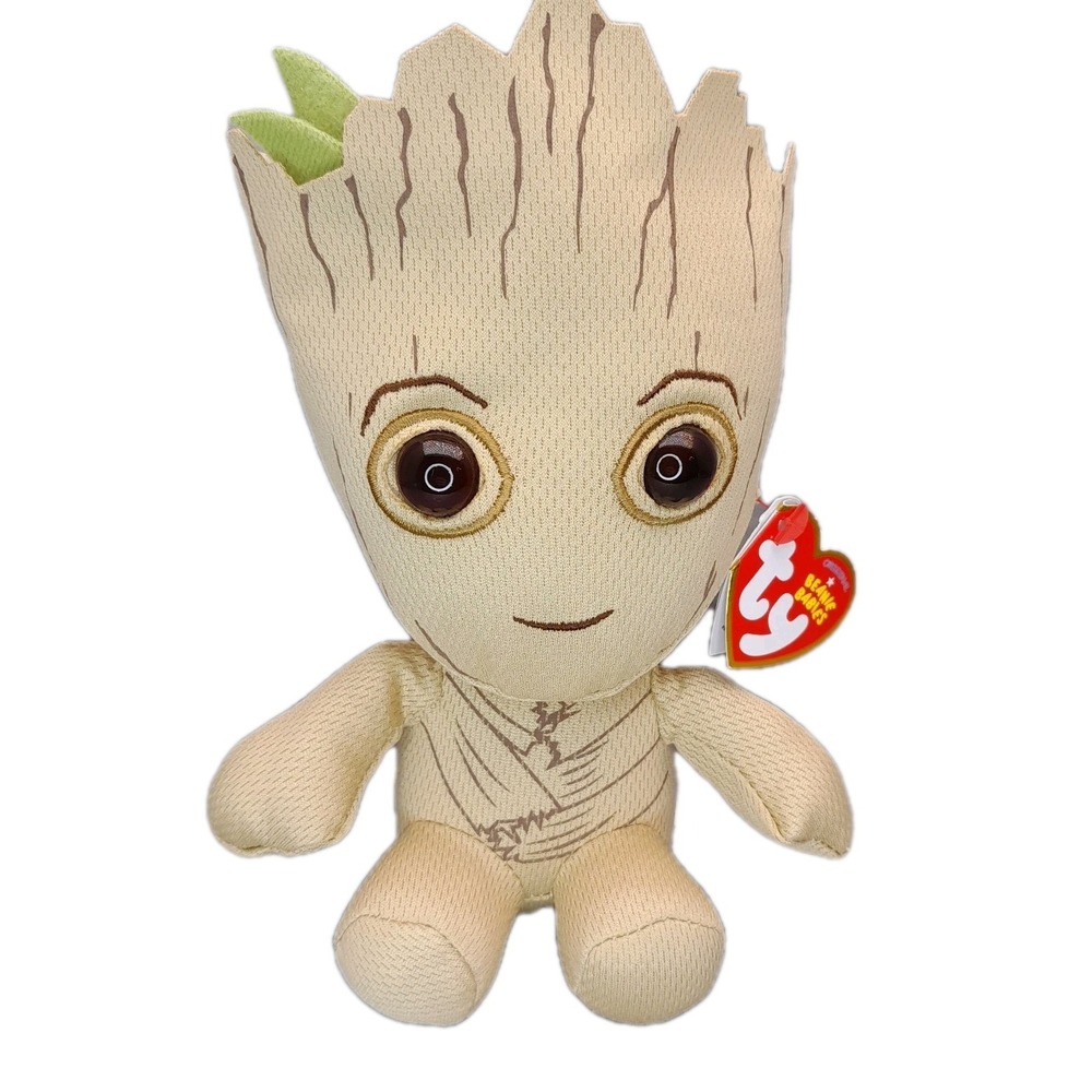 Ty Beanie Babies‎ Groot Marvel Guardians of the Galaxy 6" Plush Stuffed Toy